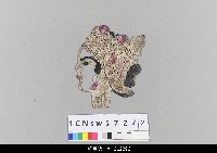 藏品(中國湖北皮影戲偶頭-武生)的圖片